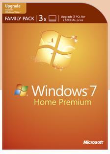 3 für 1 Preis windows 7 Home Premium upgrade WAU