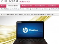 allmaxx.de 50 und 100 EUR Gutscheine für hp studentenstore