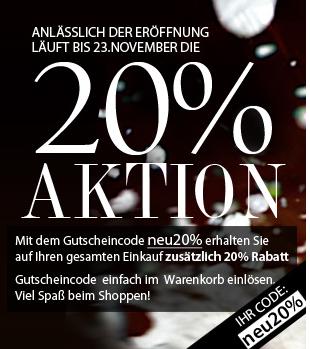 designermode 20 prozent rabatt neu eröffnung