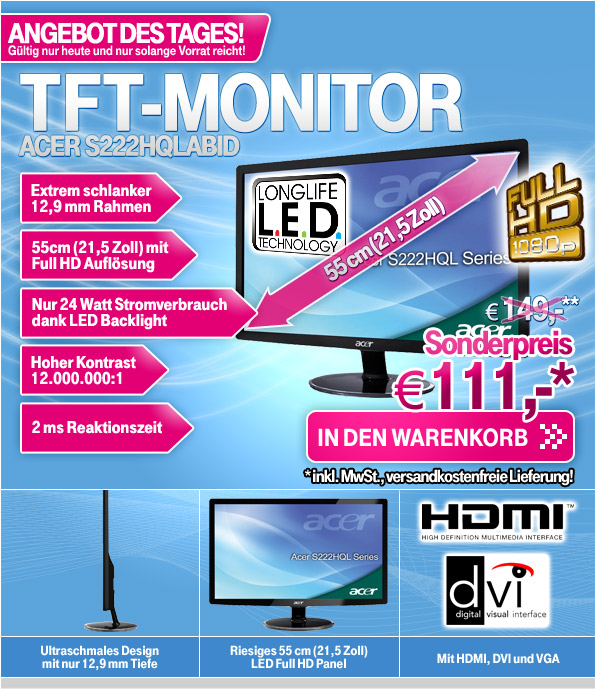 Acer S222HQLAbid