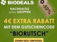 Biodeals: Nachhaltig mit Rabatt-Gutscheinen auf der grünen Welle Shoppen