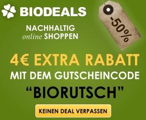 Biodeals nachhaltig Online mit Rabatt-Gutscheinen Shoppen