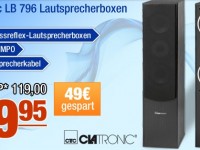 Plus.de-Tageshighlight: Clatronic LB 796 Lautsprecherboxen nur 59,95€ statt 119€