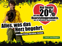 ProMarkt.de: Nur am Valentinstag 20% auf alle Haarstylingprodukte