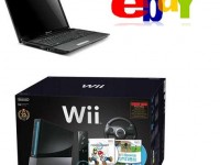 ebay WoWs: Packard Bell-Notebook + Nintendo Wii Package