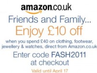 10£-Gutschein für Amazon UK: auf Kleidung, Schuhe, Uhren und Schmuck