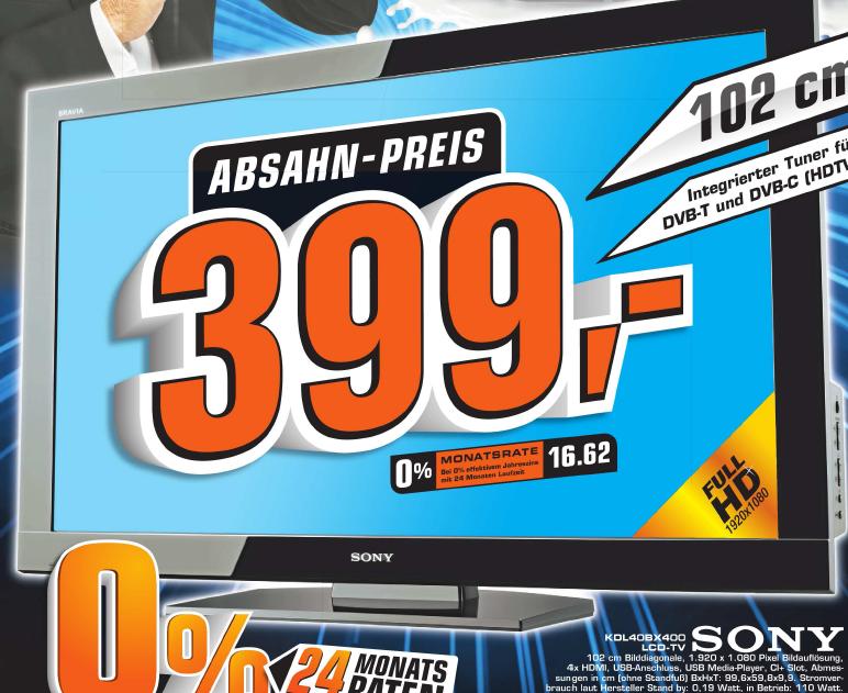 Sony 40 Zoll LCD bei Saturn