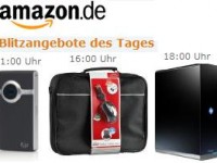 Amazon-Blitzangebote: Pocket-Camcorder, Travel Notebook-Taschen + 2 Terra-Byte Festplatten
