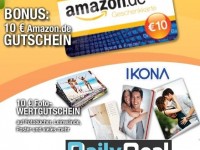 DailyDeal: 10€ my-ikona.com-Gutschein für 5€ + gratis O<sub>2</sub> SIM Karte + 10€ Amazon-Gutschein – bis 03.10.