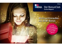 Weihnachtseinkäufe mit dem BSW BonusClub: Viele Ersparnisse bei ausgewählten Online-Angeboten + Extra-Bonus