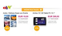 ebay – WOWs des Tages: Eventgutschein von Spassbaron + Archos 101 G9 10.1″ Tablet