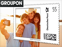 Groupon: Individuelle Briefmarken der Deutschen Post selbst gestalten für 10€ statt 20€ – 25.04.
