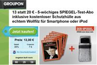 Groupon: 5 Probeausgaben des SPIEGEL + Schutzhülle für Smartphone gratis für 13€ statt 20€ – bis 22.04.