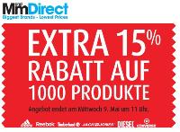 MandMDirect: 15% Rabatt auf 1.000 Artikel + 20% Rabatt-Gutschein – bis 09.05., 11:00 Uhr