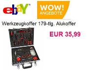 ebay WOW des Tages: 179tlg. Werkzeug-Set im Alu-Koffer für 35,99€ – bis 08.05., 11.59 Uhr