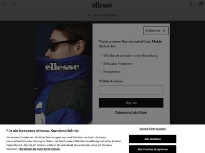 ellesse Gutschein: 5€, 10€, 10% Gutscheincodes August 2024