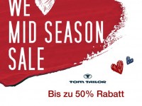 Tom Tailor: Mid Season Sale mit bis zu 50% Rabatt