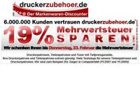 druckerzubehör.de: Alle Artikel ohne 19% Mehrwertsteuer – bis Donnerstag 23.02.2012