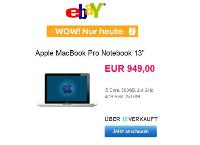 Ebay WOW des Tages: Apple MacBook Pro 13″ für 949,00€ – bis 09.03.