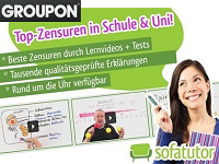 Groupon: 9,95€ statt 104,85€ für die Online-Nachhilfe auf Sofatutor.com