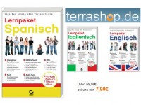 Terrashop.de Sprachkurs Lernpakete (Englisch, Spanisch, Französisch) 7,99 €