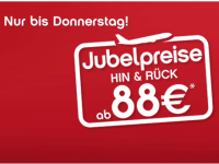 airberlin Jubelpreise Aktion bis 13. Juni 2013: Hin & Rück ab 88 Euro