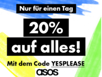 Nur heute: 20 Prozent auf alles bei ASOS