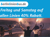 40 Prozent BerlinLinienBus Gutschein auf alle Linien