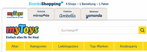 Kombi Shopping MyToys Gutschein