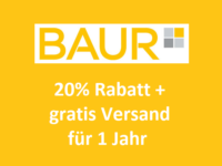 Die BAUR Versandkosten-Flatrate für Neukunden: 20% Rabatt + 12 Monate gratis Versand