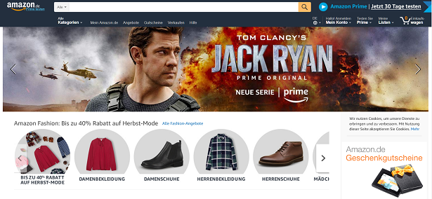 Amazon Startseite