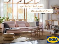 25€ Rabatt bei IKEA (MBW: 200€): Aktion im September 2018