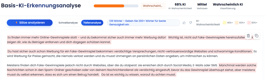 KI-Erkennungstool TruthScan