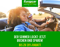 Bis zu 20% Europcar Rabatt auf Mietwagen