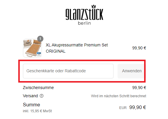 Glanzstück Berlin Rabattcode