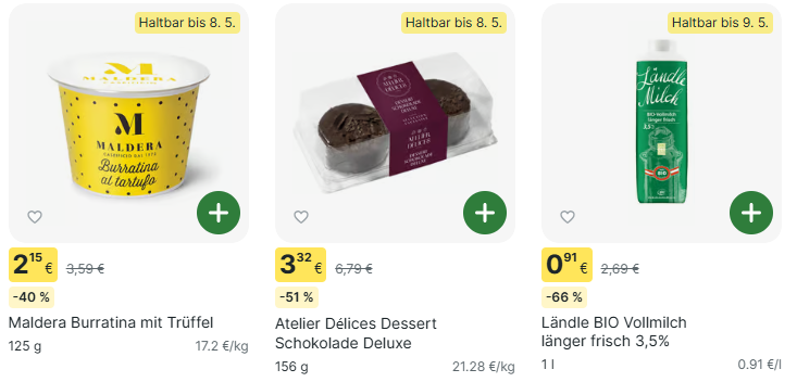 Bei Knuspr sparen mit geretteten Lebensmitteln