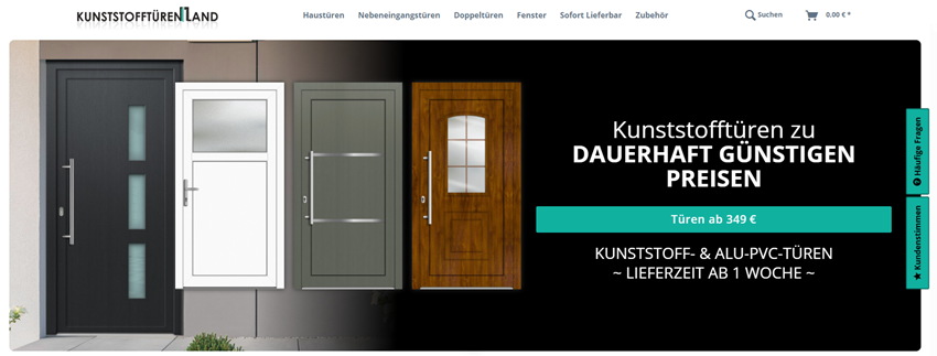 Sparen mit Kunststofftürenland Gutscheinen