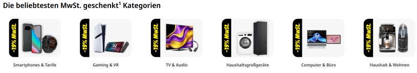 MediaMarkt MwSt geschenkt Angebote