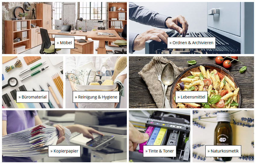 Sparen in verschiedenen Produktkategorien mit memo Rabatten