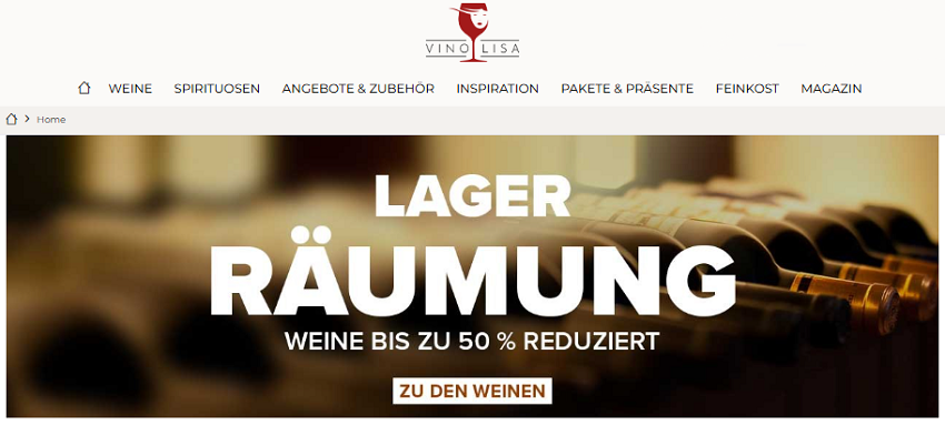 Mit Gutscheincodes auf der Website von Vinolisa sparen