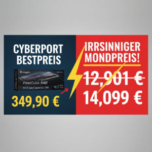 Kurioser Preisfehler oder Mega-Deal? Seagate FireCuda 540 (2 TB) mit über 12.000 € „Ersparnis“?!