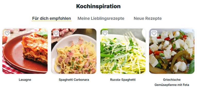 Nach Rezepten einkaufen bei Knuspr
