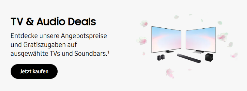 TV & Audio in den Samsung Fr&uuml;lingsdeals