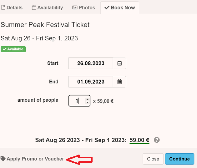 Summer Peak Apply Promotion/Voucher