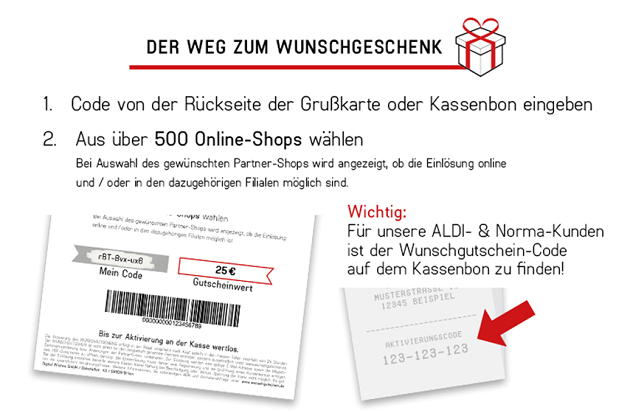 Wunschgutschein Gutschein: 5€, 10€, 10% Gutscheincodes Februar 2024